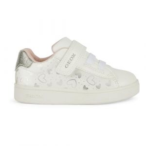 Geox B&eacute;b&eacute; Fille B Eclyper Girl A Basket, Blanc/Argent, 20 EU