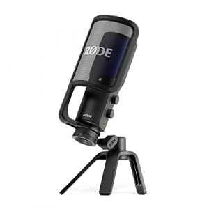 Rode NT-USB+ Microphone USB professionnel pour l'enregistrement d'un audio exceptionnel directement sur un ordinateur ou un appareil mobile