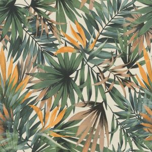 Image de Décorama 5012 - Papier Vinyl Grainé sur intissé Motif Jungle Vert