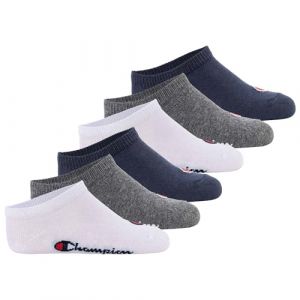 Champion Core Socks Junior 6PP Sneaker Chaussettes de Doublure, Bleu Marine, 31-34 Unisexe-Enfants et Adolescents
