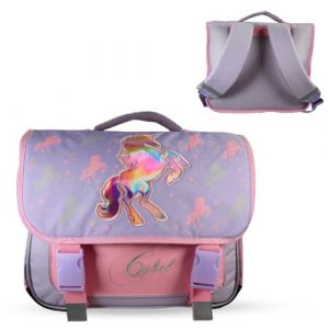 Cartable cybel 38cm violet 2 compartiments bagtrotter primaire