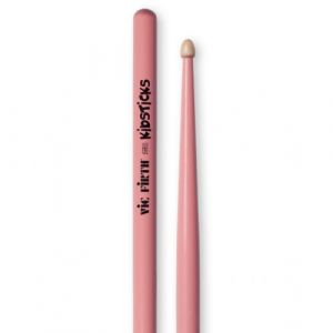 Vic Firth Kidsticks American Hickory Wood Tip Drumstick - Pink Finish