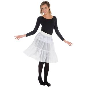 Ruedelafete Jupon long adulte Blanc, S/M