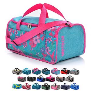 Meteor Sac de sport Nepr - tissu imperm&eacute;able - bandouli&egrave;res r&eacute;glables - 20 L - Bleu/rose