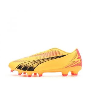 Puma Men Ultra Play Fg/Ag Soccer Shoes, Sun Stream Black-Sunset Glow, 47 EU