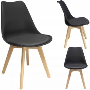 Chaise OSLO noire (nouveau code)