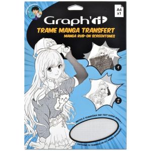 Graph'it Motif de transfert Manga - Points dégradés - A4