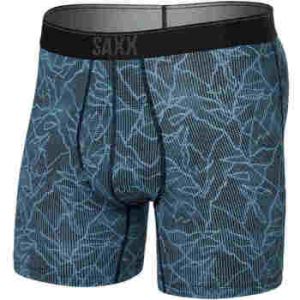 Saxx Underwear Boxer quest quick dry mesh noir bleu