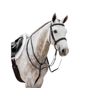 Lemieux Rênes pour cheval tressées cuir Hunter