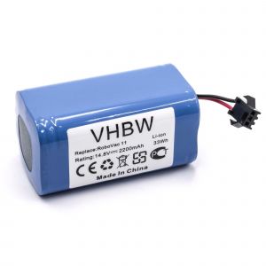 Vhbw Batterie compatible avec Eufy RoboVac G30 Edge, G30 Hybrid, G30, G35+, G30 Verge, G30 Hybrid G30 Verge aspirateur (2200mAh, 14,8V, Li-ion)