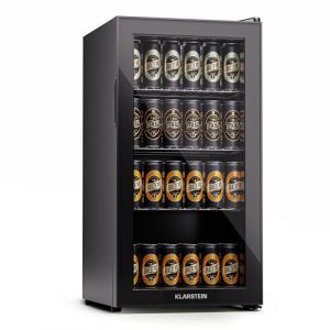 Klarstein Mini Frigo de Chambre de 74L Refrigerateur à Bière Petit Frigo Top à Vin Portable et Silencieux Mini Bar Intérieur/Extérieur Affichage