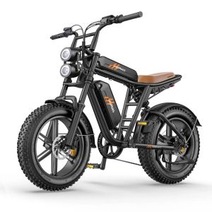 Image de Vélo Électrique Hillmiles Milezoom 1 - Moteur 750w Batterie 52v31.2ah Pneus De 20 Pouces Frein À Huile Hydraulique - Noir