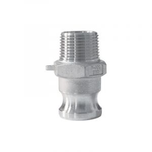 Multitanks Raccord camlock male - embout fileté male en aluminium - Type F - Male camlock 4'' - embout fileté male 4''