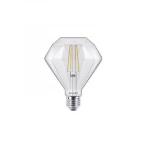 Image de Philips Ampoule LED Standard Filament Calotte Argentée E27 55W Equivalent 48W Claire Blanc chaud