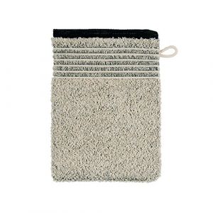 Möve Eden Gant de Toilette avec Passepoil 15 x 20 cm, Fabriqué en Allemagne, 80 % Coton - 20 % Lin, Natur 101518944-020015-08