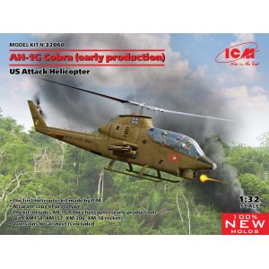 ICM Maquette Hélicoptère Ah-1g Cobra (early Production) Us Attack Helicopter
