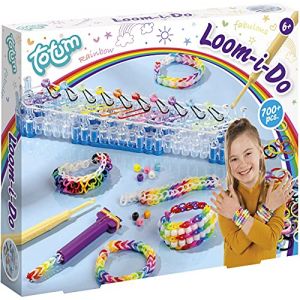 Image de Totum TM Essentials Creativity Loom I Do Kit de création de Bijoux Loom avec Plus de 700 élastiques Multicolores 025691