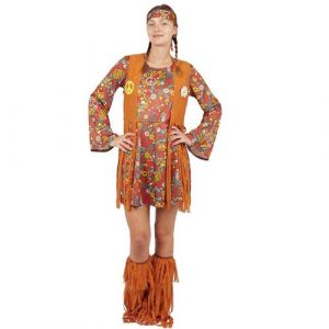 Ptit Clown 1 Costume adulte femme Hippie S/M REF/21110