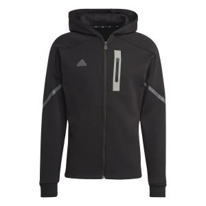 Image de Adidas Sweat à Capuche Designed for Gameday Full Zip - Noir, pointure Small - Noir - Taille Small