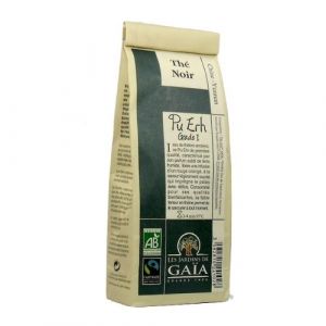 Les jardins de ga&iuml;a Pu'er Grade 1 - Th&eacute; Sombre bio & &eacute;quitable