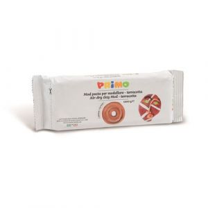 Primo Pâte à Modeler, Bloc d'Argile 1000g pour Créer des Formes, Jeux pour enfants de 3 Ans, Travaux Créatifs et Hobby, Sèche à l'Air, Se Travaille avec les Mains Humides, Pas Besoin de Cuisson