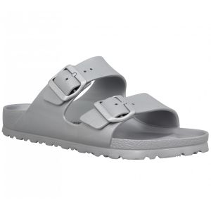 Birkenstock Arizona, Sandales Bout Ouvert Femme, Argent (Metallic Silver), 38 EU