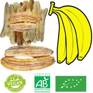 Fruitstropicaux - Banane séchée Biologique en lamelles 1 KG