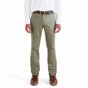 DOCKERS Pantalon chino skinny Original vert en coton