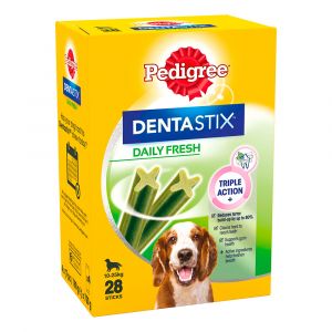 Pedigree Dentastix Daily Fresh pour chien - 28 friandises Medium pour chien de taille moyenne