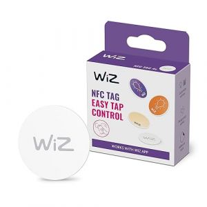 WIZ Nfc Tag- Eclairage LED Connecté - Contrôle Facile en Passant Votre Téléphone devant