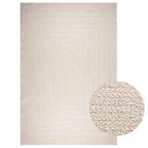 VidaXL Tapis ZIZUR crème 240x340 cm aspect de jute intérieur extérieur