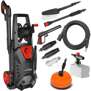 Lehmann Hudson Nettoyeur Haute Pression avec Pompe en Aluminium, 1800 W, Pression Max. 220 Bar, Debit 450 lh, Kit D'accessoires B