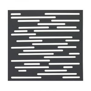 Nortene Panneau d&eacute;coratif Nautic anthracite - 1 m carr&eacute; en r&eacute;sine polypropyl&egrave;ne - fix&eacute; au mur