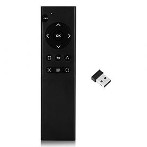 Télécommande pour PS4, télécommande multimédia pour Playstation 4,2,4 GHz Télécommande multimédia sans Fil avec récepteur USB pour Console PS4, Noir