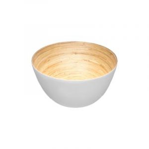 Secret de Gourmet Saladier bambou blanc D17 D,17 x H, 7,5 cm Blanc