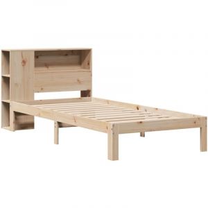 VidaXL Lit biblioth&egrave;que sans matelas 90x190 cm bois de pin massif