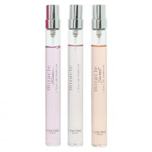 Lanc&ocirc;me Miracle Blossom Secret Femme Eau de Parfum spray 0.34 oz, 1oz equals 30ml - Pack of 3