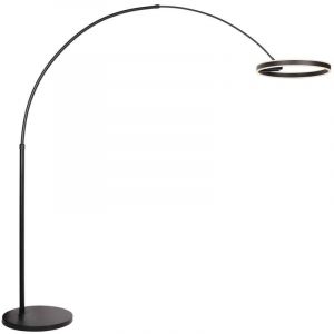 Steinhauer Lampadaire - Ringlux - noir - m&eacute;tal - lampe arqu&eacute;e -