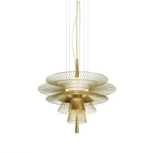 Forestier Suspension Gravity 1 LED / &Oslash; 86 x H 81 cm - M&eacute;tal or en m&eacute;tal