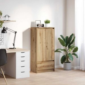 VidaXL Armoire avec tiroir ch&ecirc;ne artisanal 55,5x34x119,5 cm