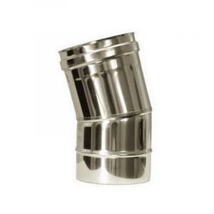 MBM Courbe de fumée dn 160 tube en acier inoxydable de combustion 15 ° 316 INOX