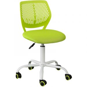 Sobuy FST64-GR Chaise de Bureau Ergonomique Fauteuil Pivotant Chaise pour Ordinateur Hauteur Réglable -Vert