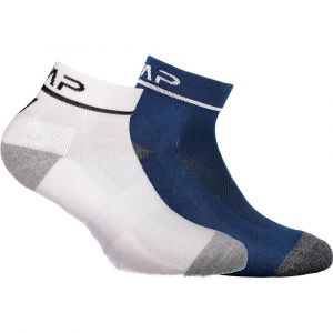 CMP Des Chaussettes Running Cotton 2 Paires EU 25-27 White / B. Blue