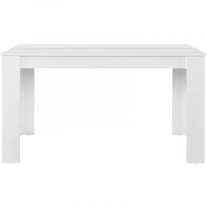 Nova Ensemble de déjeuner élégant avec table blanche opaque et chaises de type 6 couleurs différentes taille : Gris foncé
