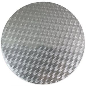 PME CCR813 Fond Rond à Gâteau, Plastique, Argent, 10 x 0,4 x 10 cm