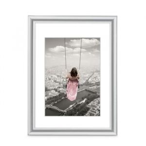 Hama Cadre photo en plastique Swing, argent, 40 x 50 cm