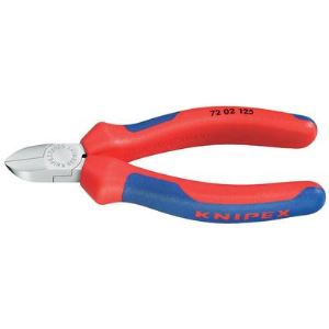Knipex 72 02 125 - Pince coupante de c&ocirc;t&eacute; pour plastique 125 mm