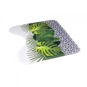 Tapis contour WC Jungle Vert