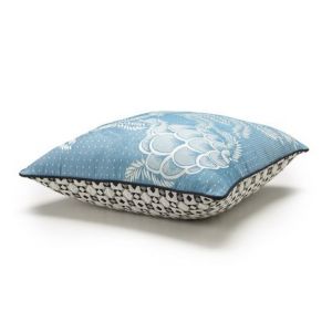 Image de Le Jacquard Français Housse de coussin Canevas Bleu