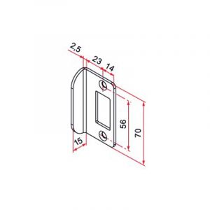 Butée de portillon GK inox brut - TIRARD - GK401411